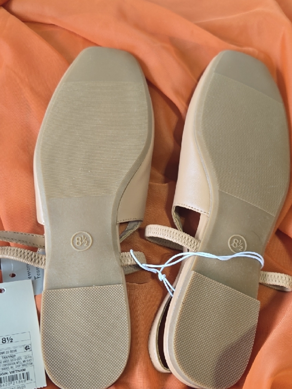 a new day Beige Slingback Memory Foam Flats - Picture 3 of 3